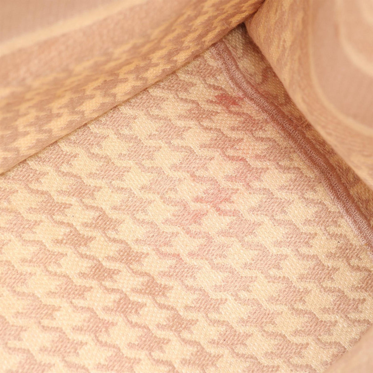 Dior Medium Canvas Houndstooth Embroidered Book Tote — Pink