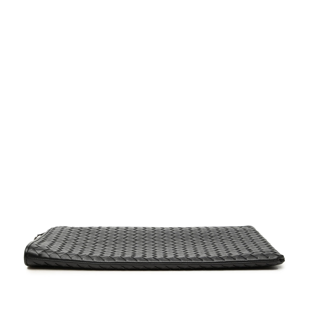 Bottega Veneta Medium Nappa Intrecciato Document Case — Black