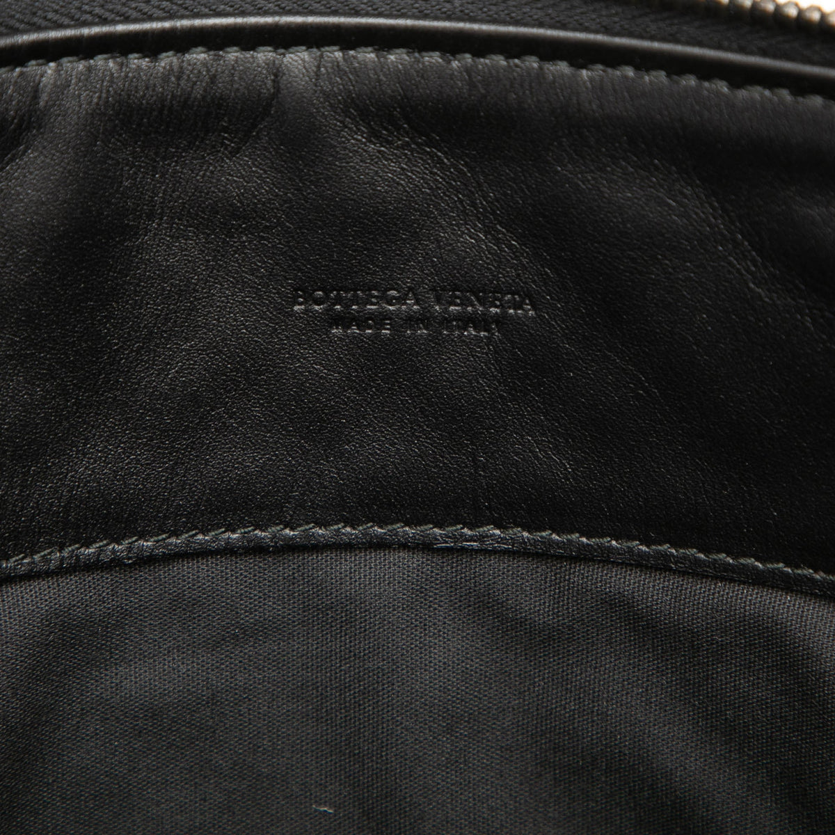 Bottega Veneta Medium Nappa Intrecciato Document Case — Black
