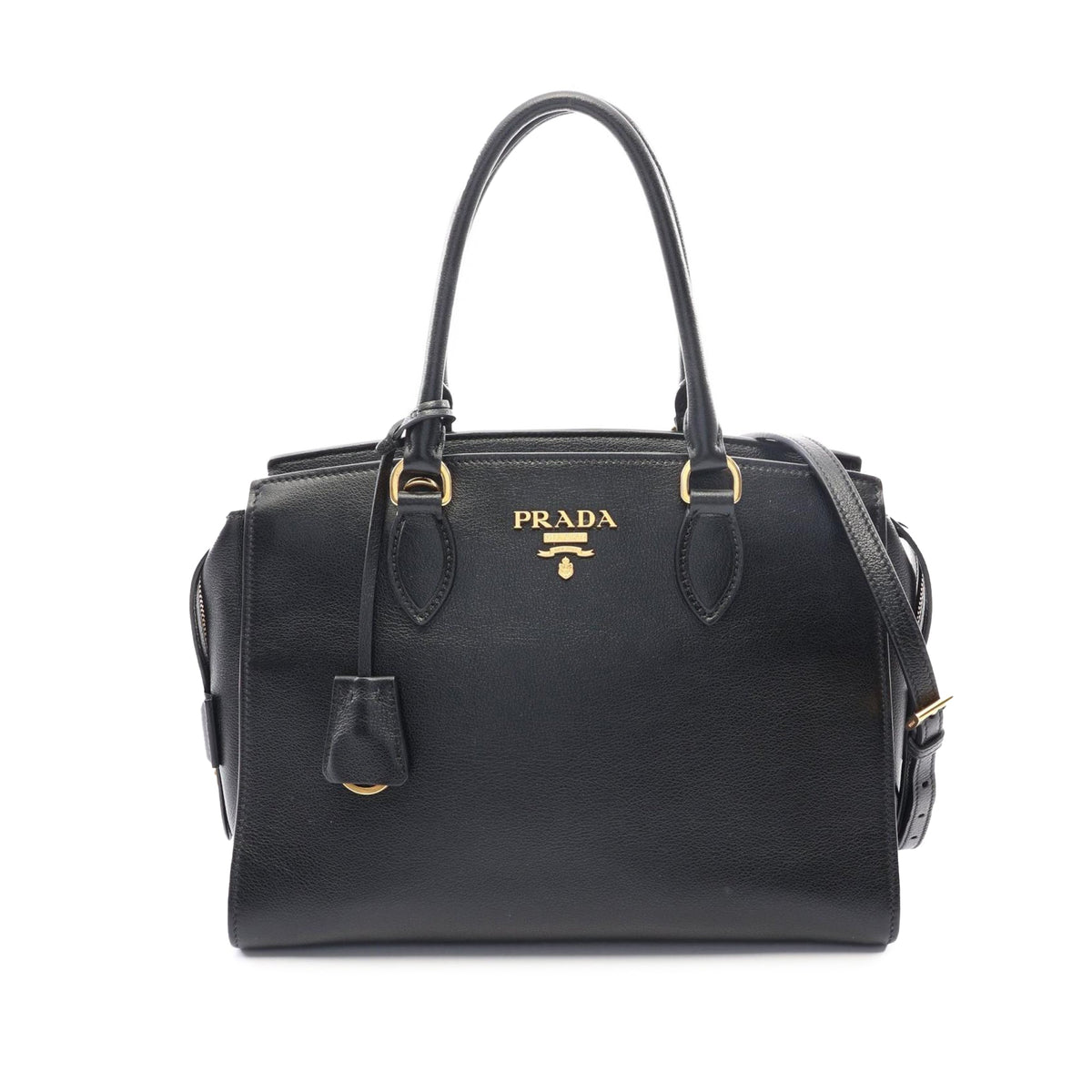 Prada Soft Calf Satchel — Black