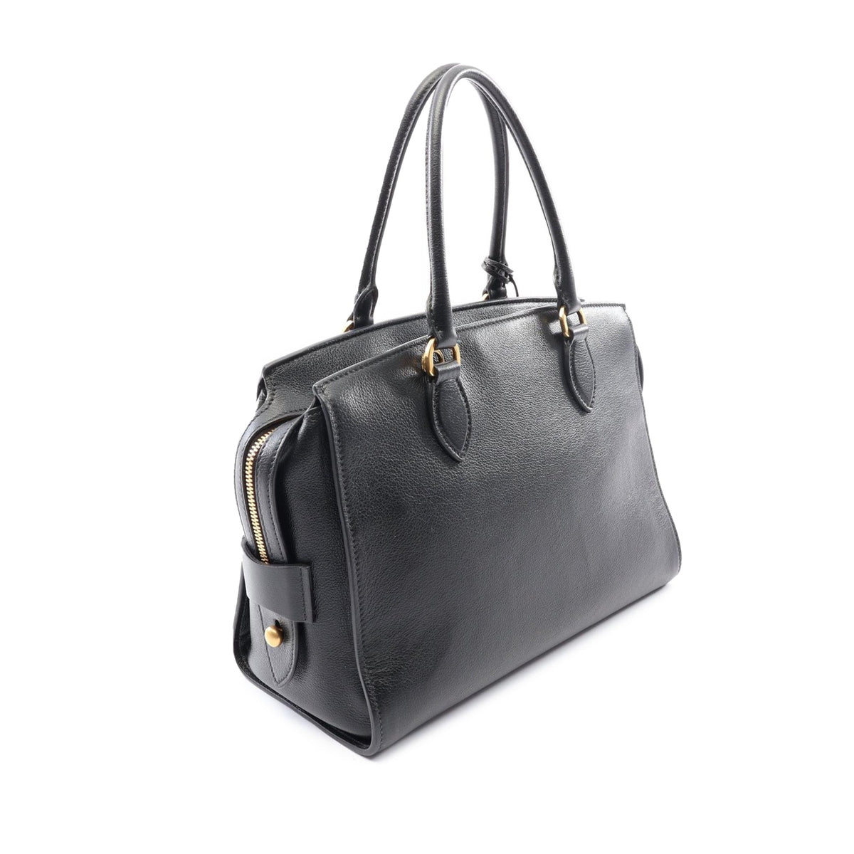 Prada Soft Calf Satchel — Black