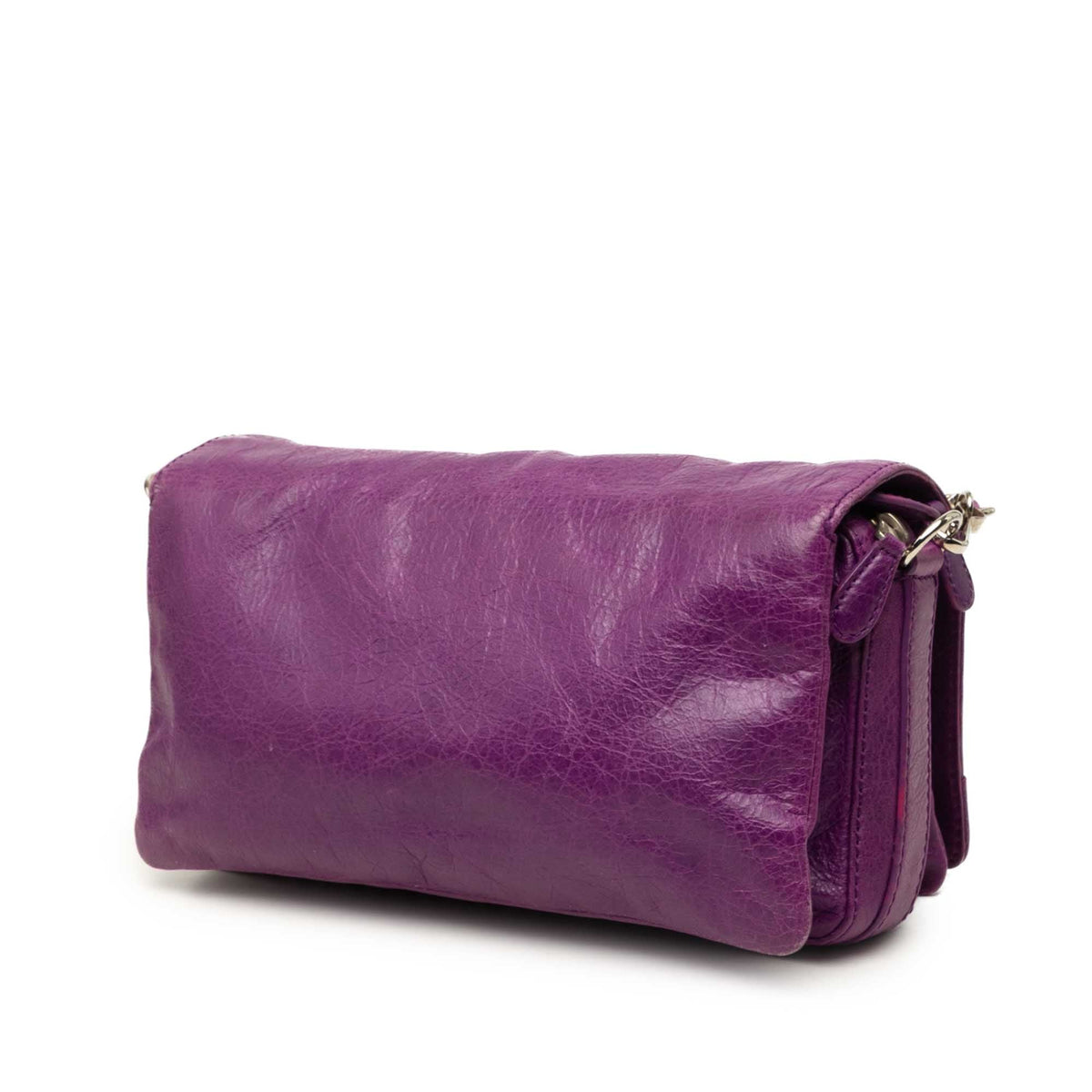Balenciaga Lambskin Motocross Giant 21 Tool Kit Crossbody — Purple