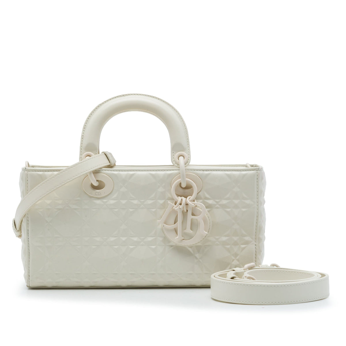 Dior Medium Calfskin Cannage Diamond Lady D Joy