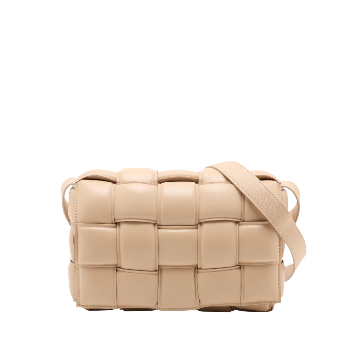 Bottega Veneta Nappa Intrecciato Padded Cassette Crossbody — Brown