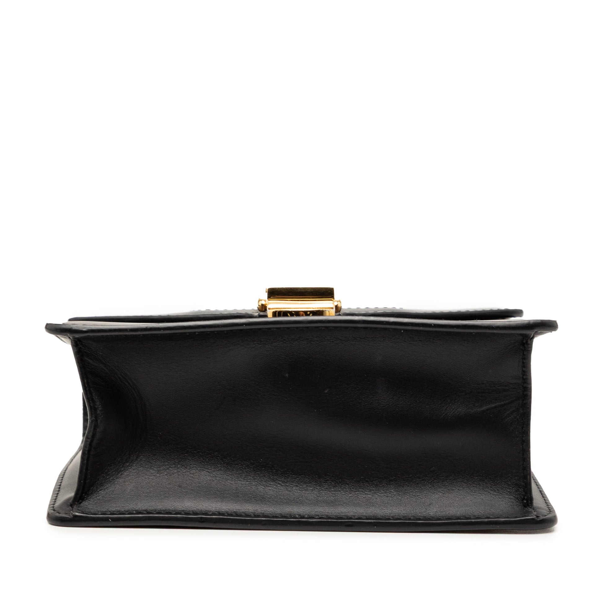 Gucci Mini Leather Web Sylvie Chain Crossbody