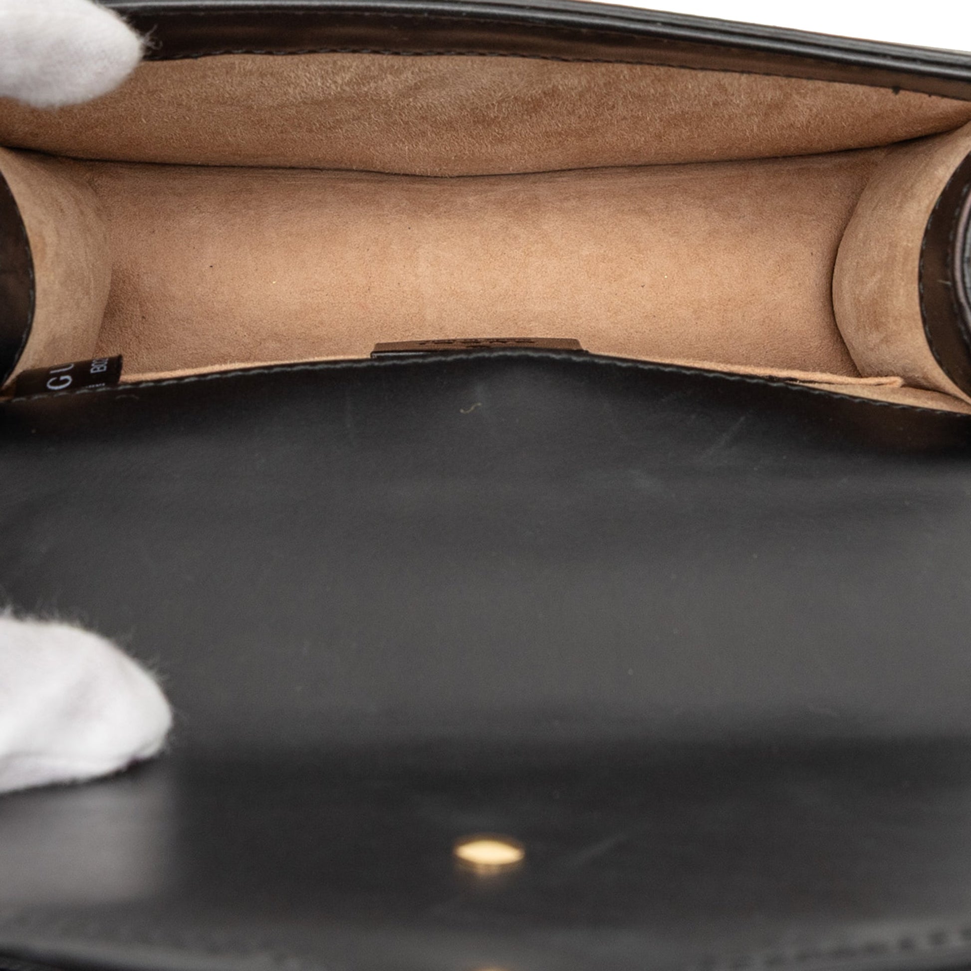 Gucci Mini Leather Web Sylvie Chain Crossbody