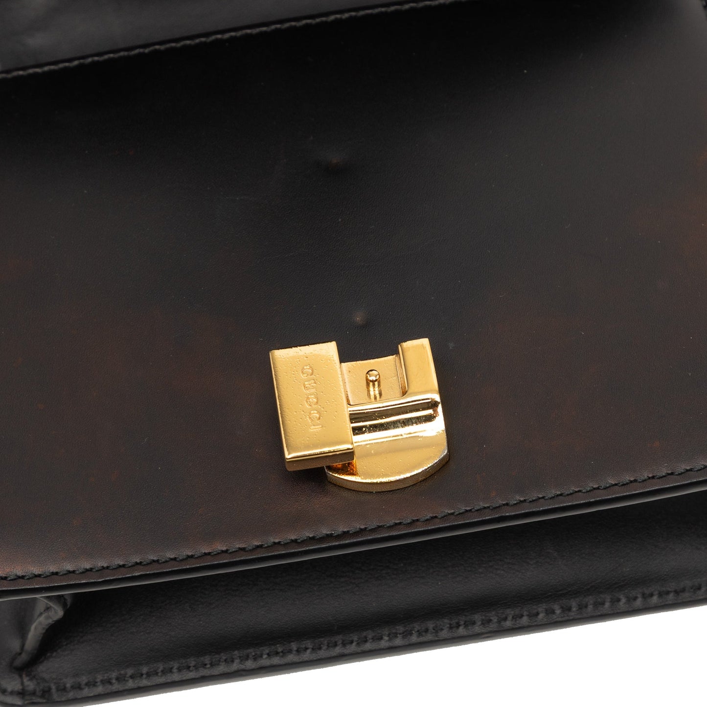 Gucci Mini Leather Web Sylvie Chain Crossbody