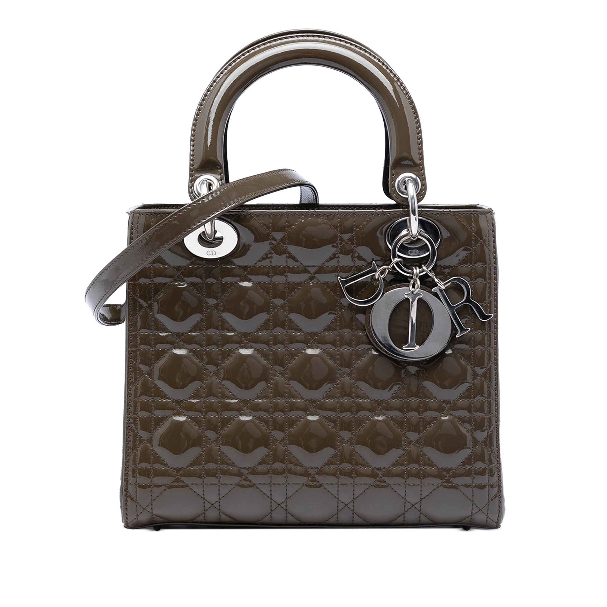 Dior Medium Patent Cannage Lady Dior