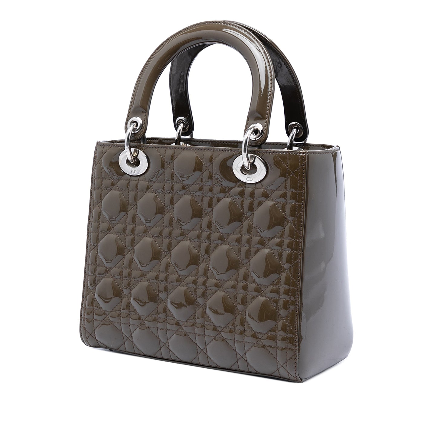 Dior Medium Patent Cannage Lady Dior