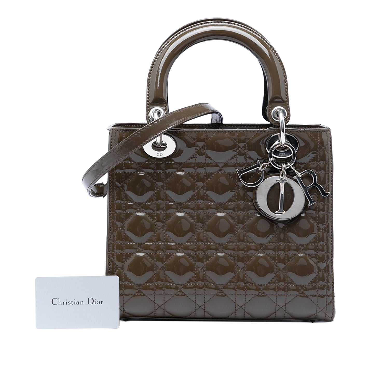 Dior Medium Patent Cannage Lady Dior