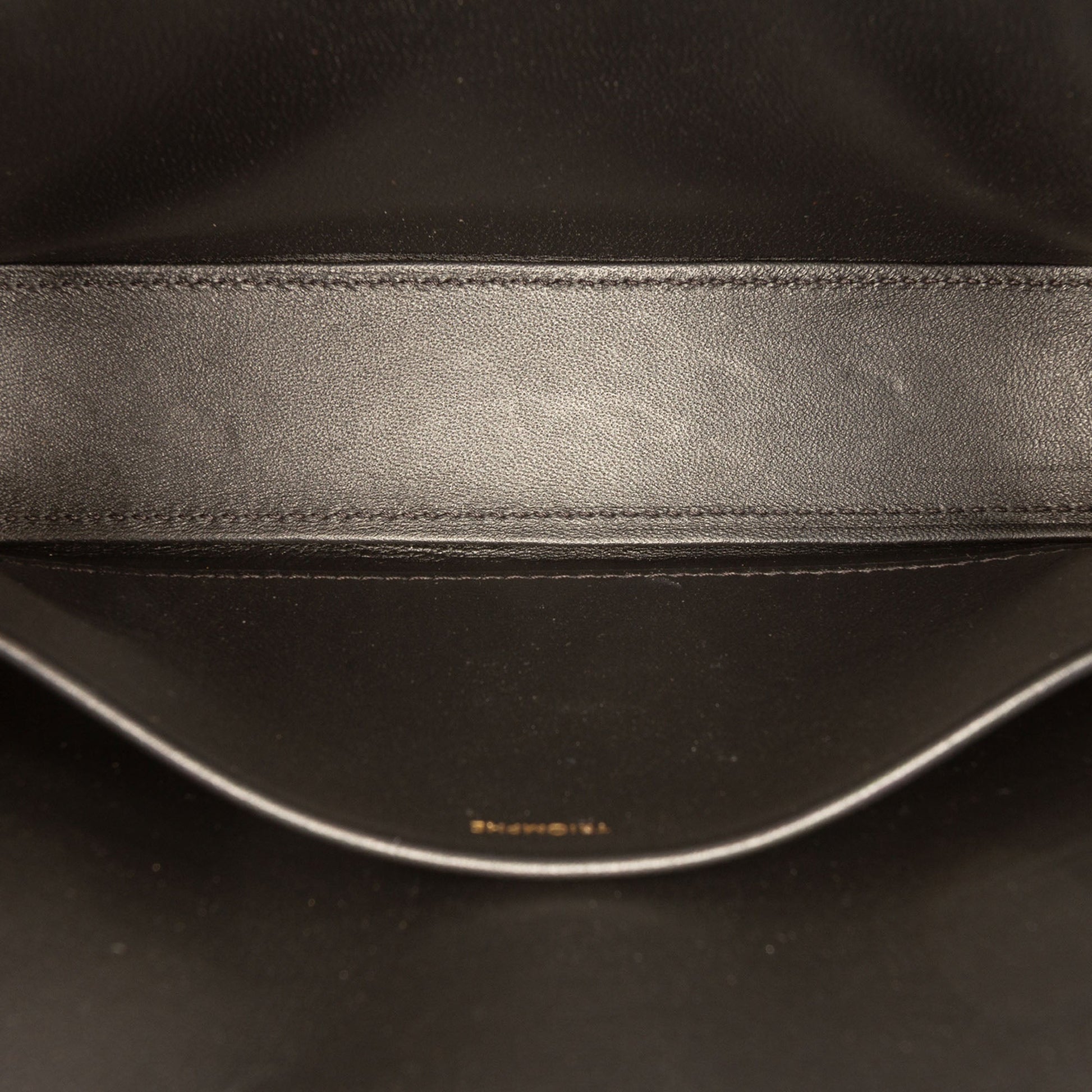Celine Shiny Calfskin Triomphe Claude Shoulder Bag