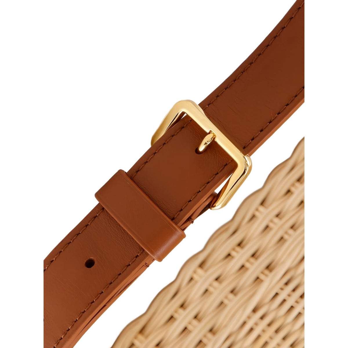 Louis Vuitton Mini Rattan and Smooth Calfskin Capucines — Beige