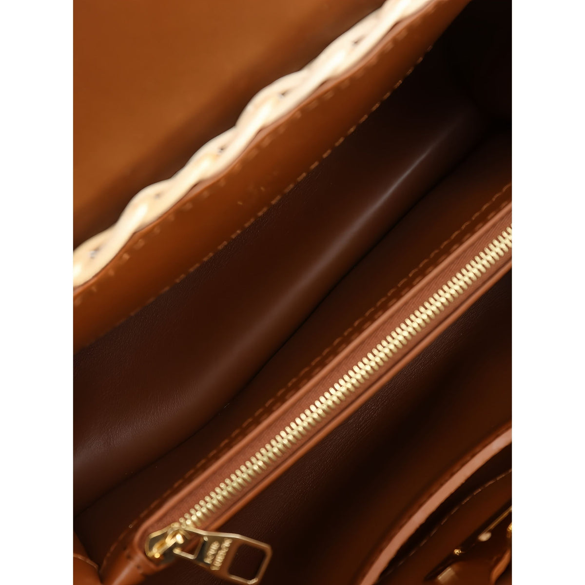 Louis Vuitton Mini Rattan and Smooth Calfskin Capucines — Beige
