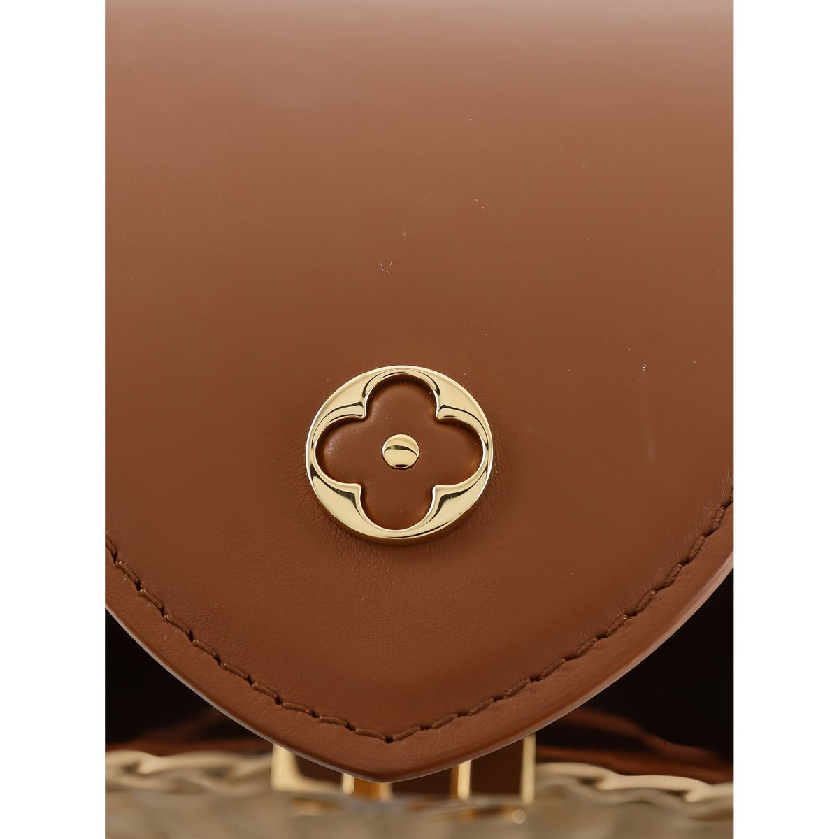 Louis Vuitton Mini Rattan and Smooth Calfskin Capucines — Beige
