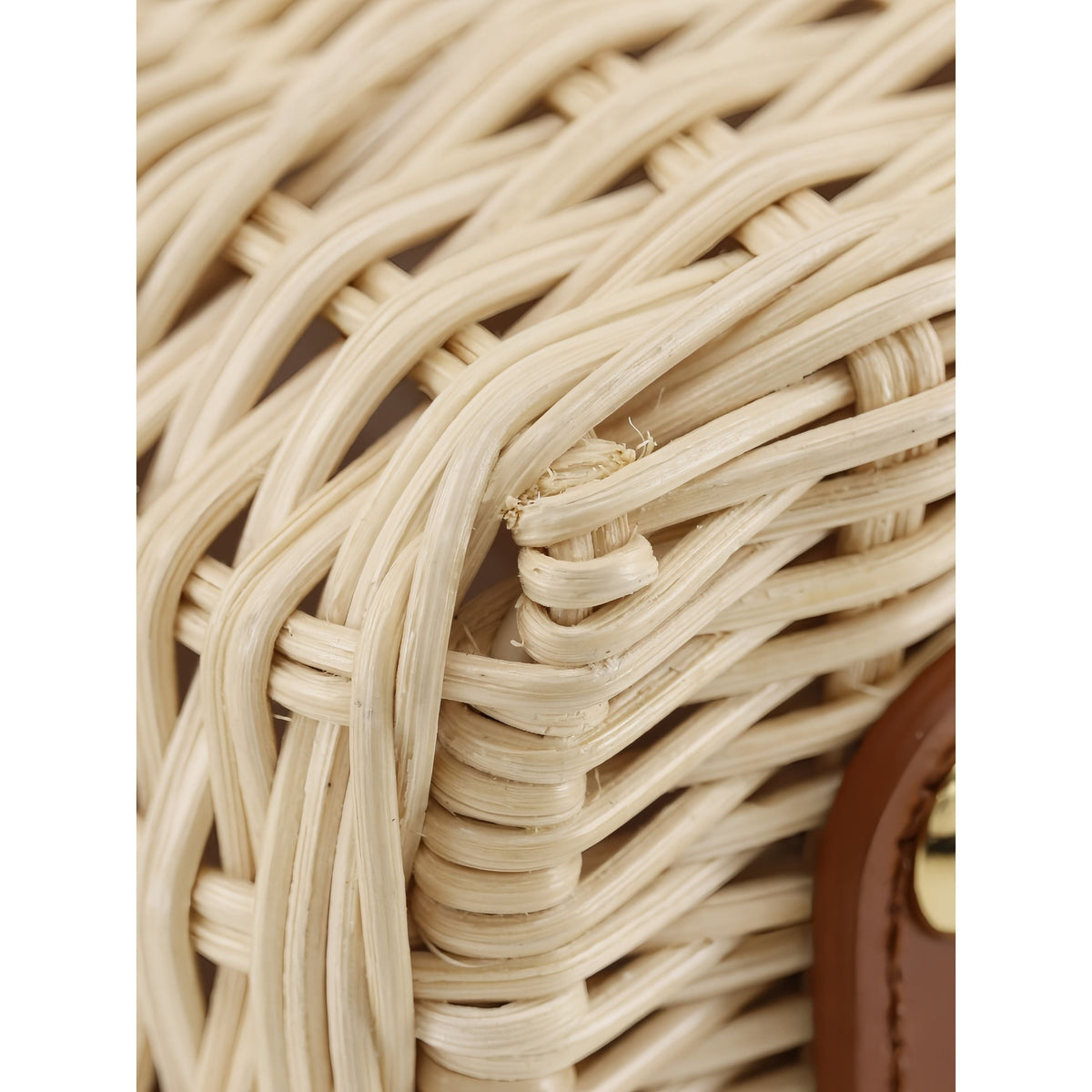 Louis Vuitton Mini Rattan and Smooth Calfskin Capucines — Beige
