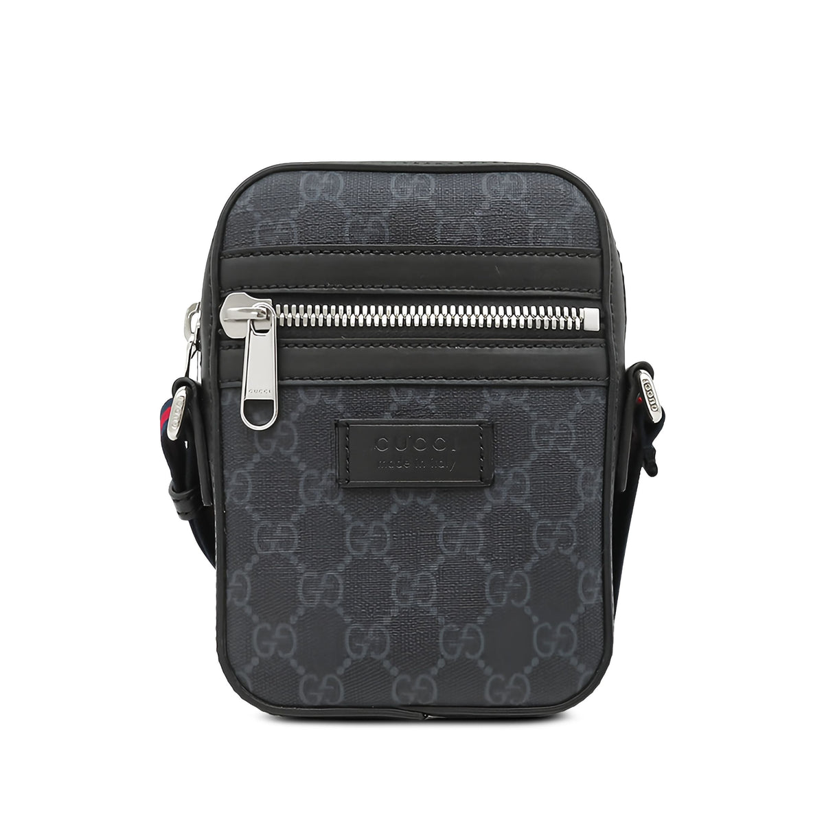 Gucci GG Supreme Web Crossbody — Black