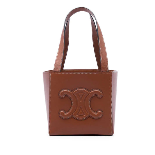 Celine Calfskin Cuir Triomphe Cube Handbag