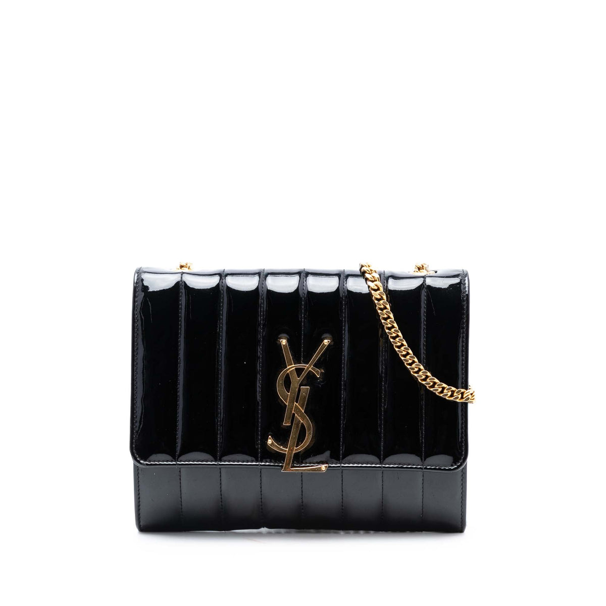 Saint Laurent Medium Patent Vicky Crossbody