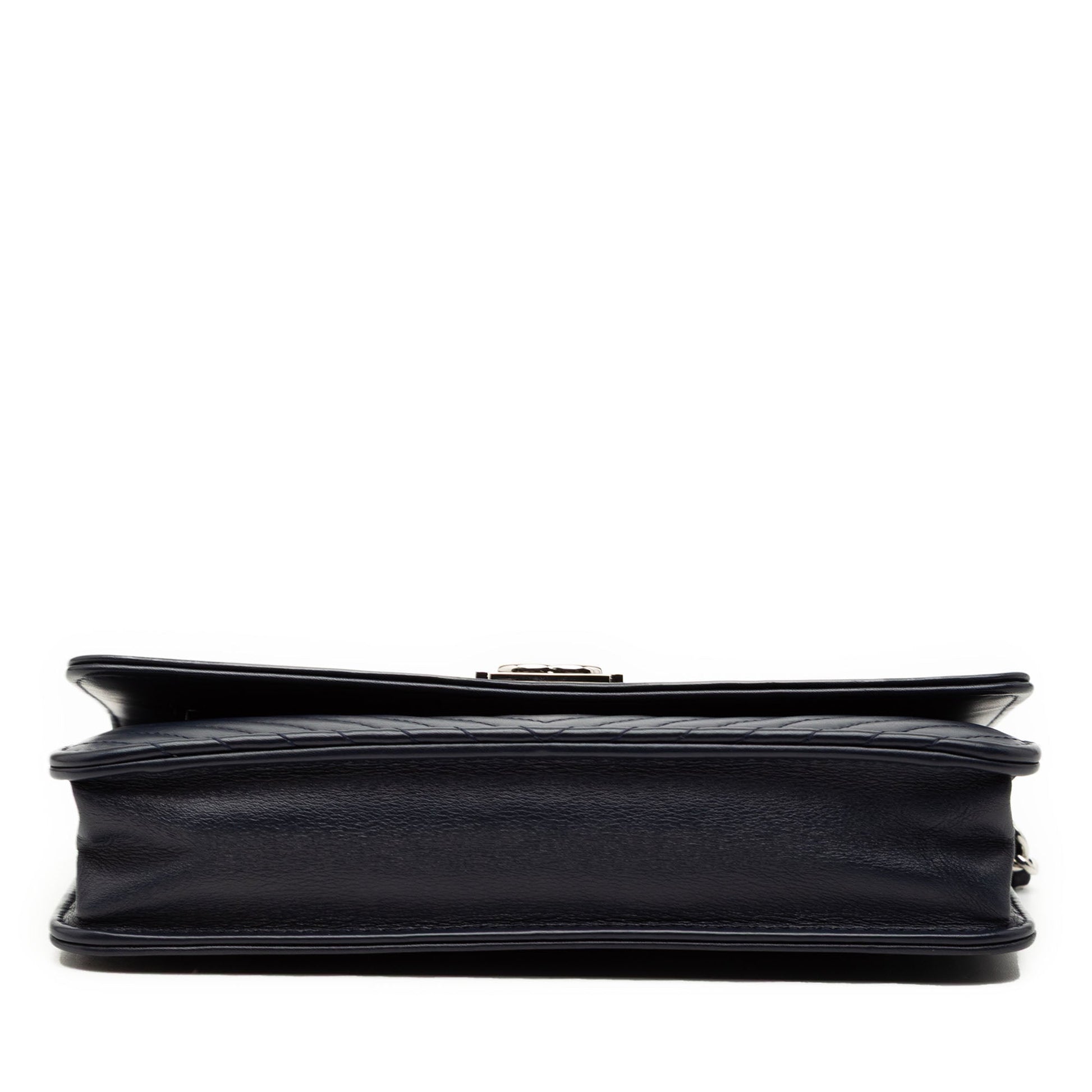 Chanel Chevron Lambskin Boy Wallet on Chain