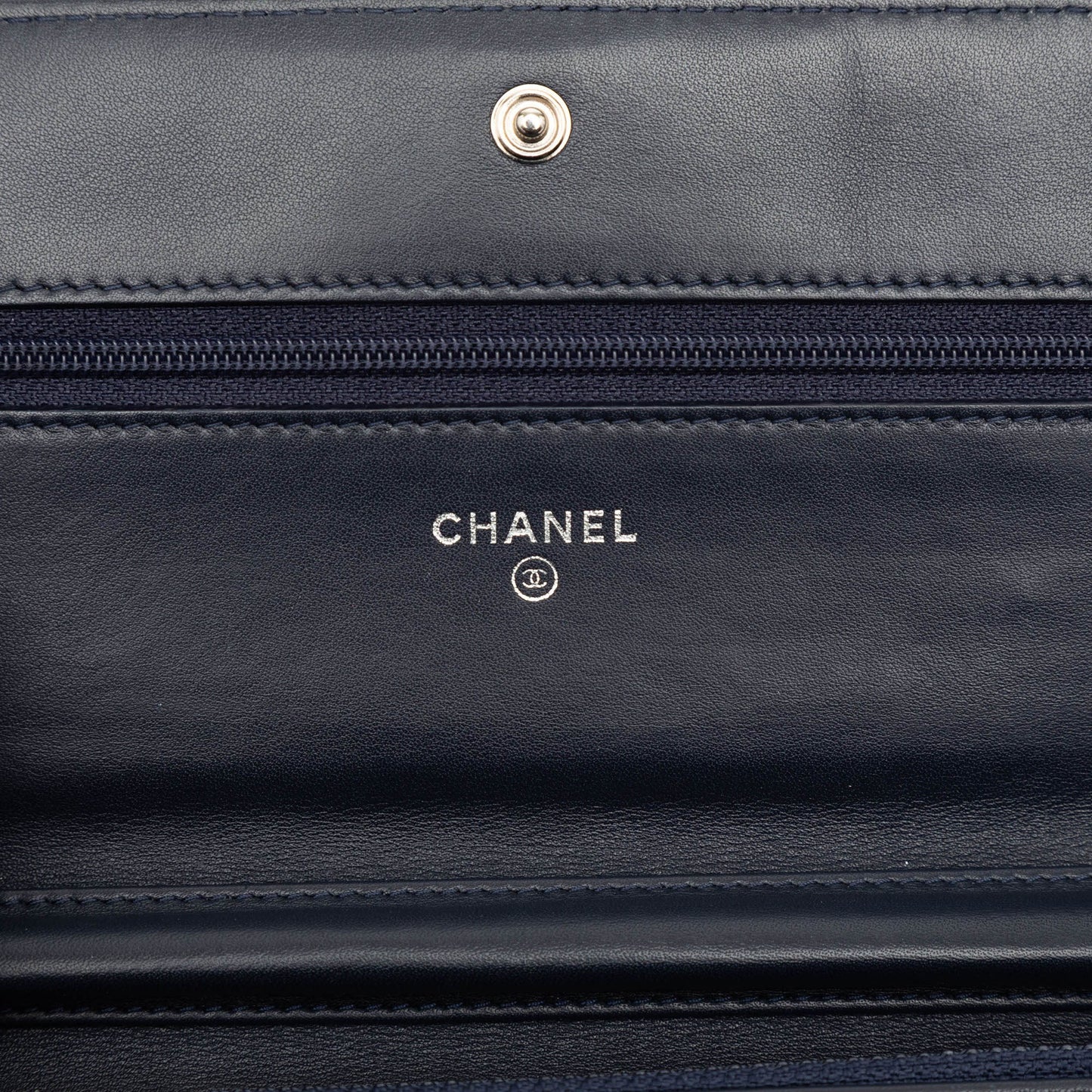 Chanel Chevron Lambskin Boy Wallet on Chain