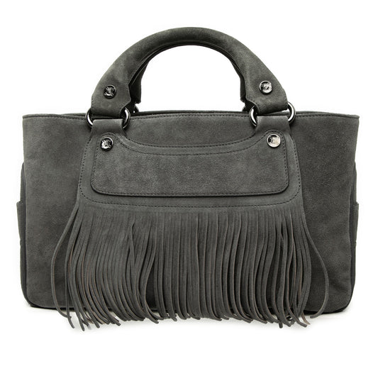 Celine Suede Boogie Fringe Handbag