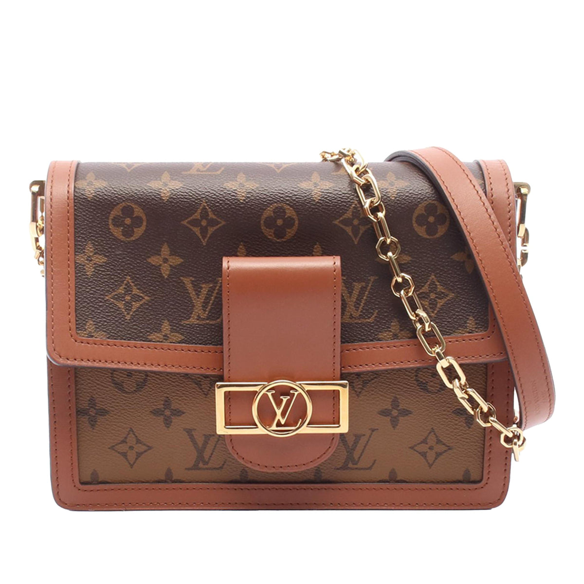 Louis Vuitton Monogram Reverse Dauphine MM — Brown