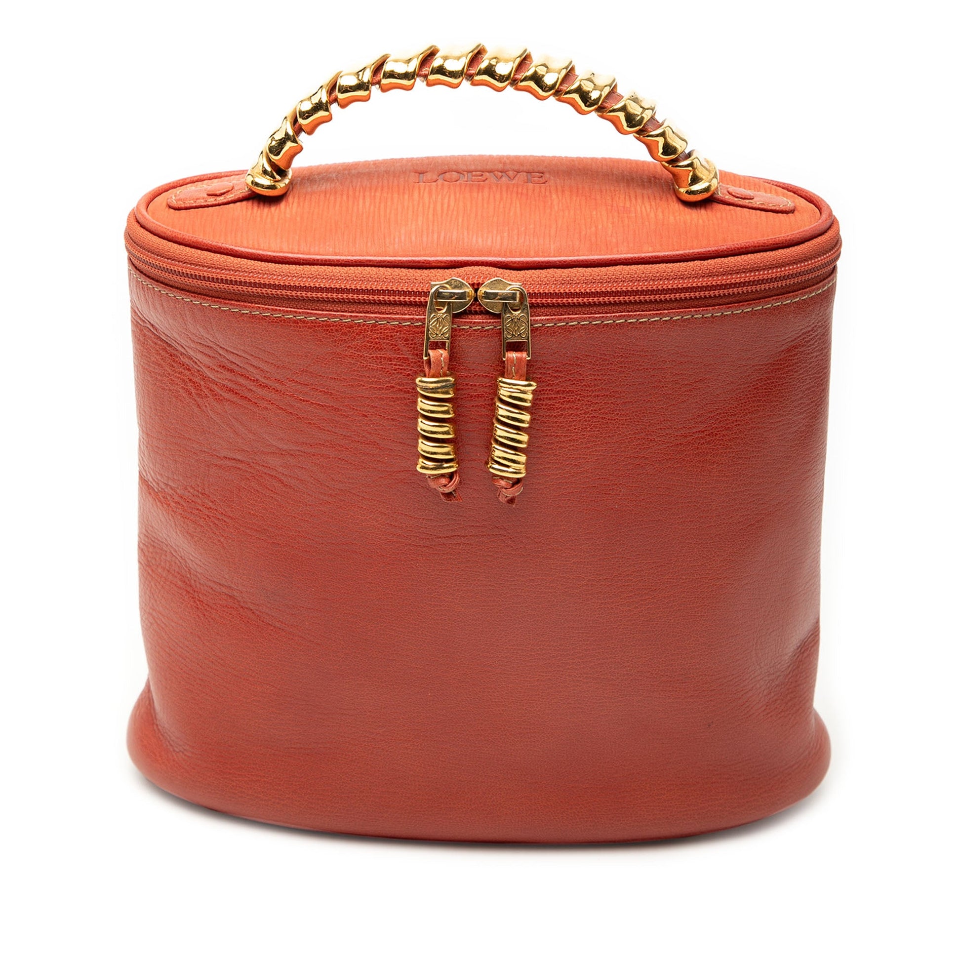 LOEWE Leather Velasquez Twist Vanity Bag