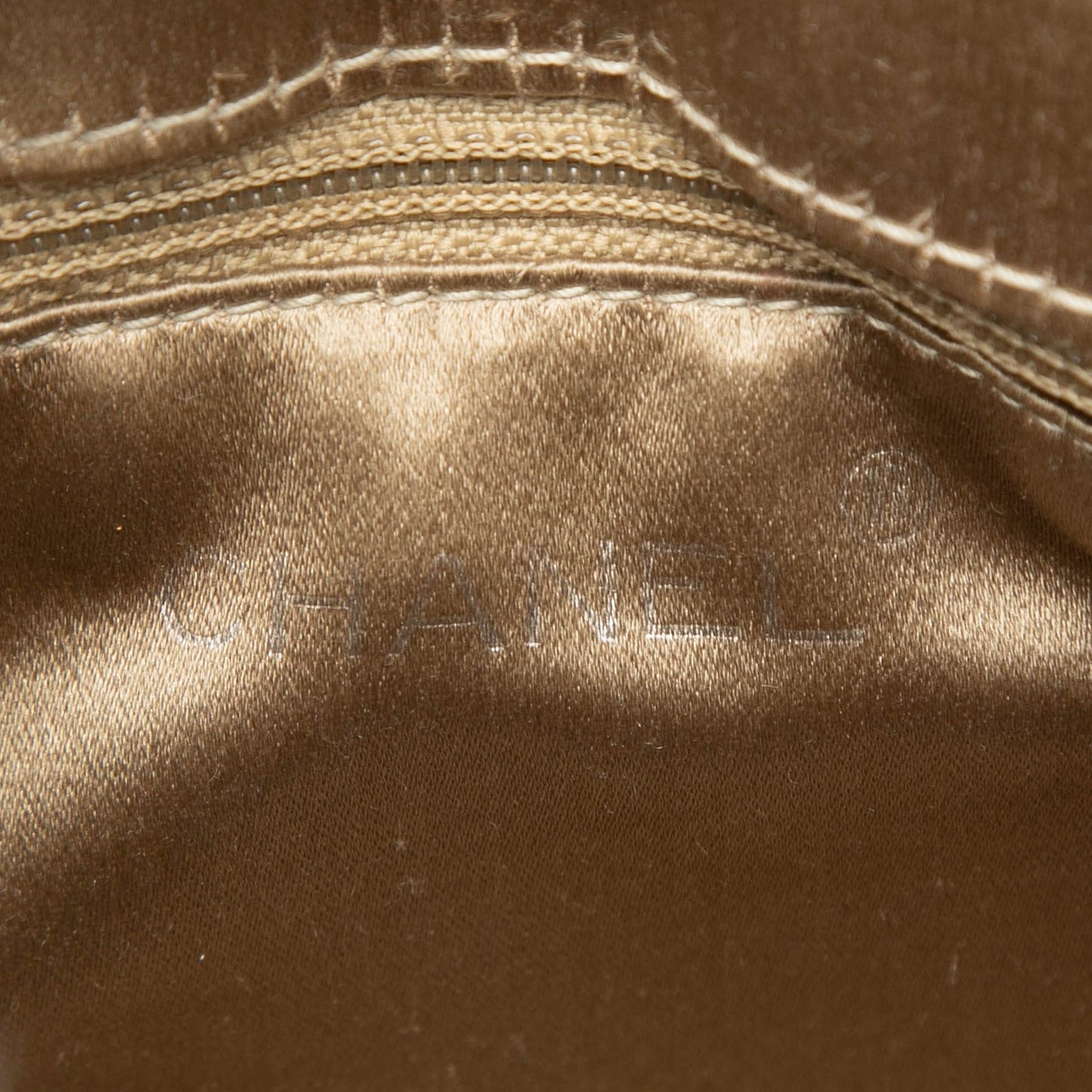 Chanel CC Quilted Satin Handbag