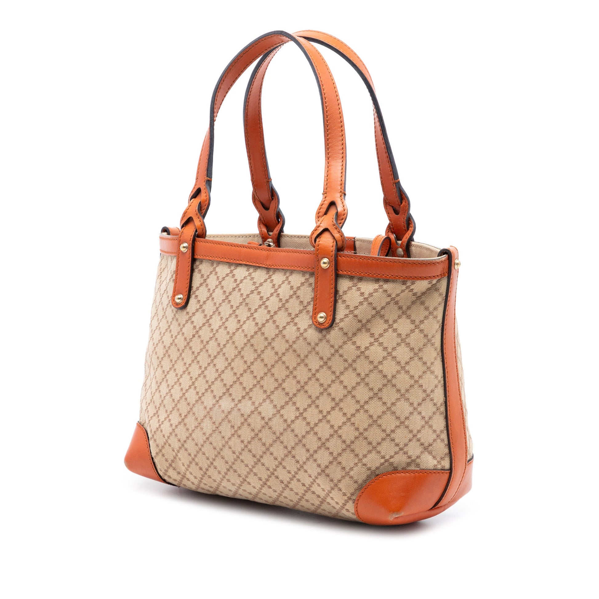 Gucci Small Diamante Canvas Craft Tote