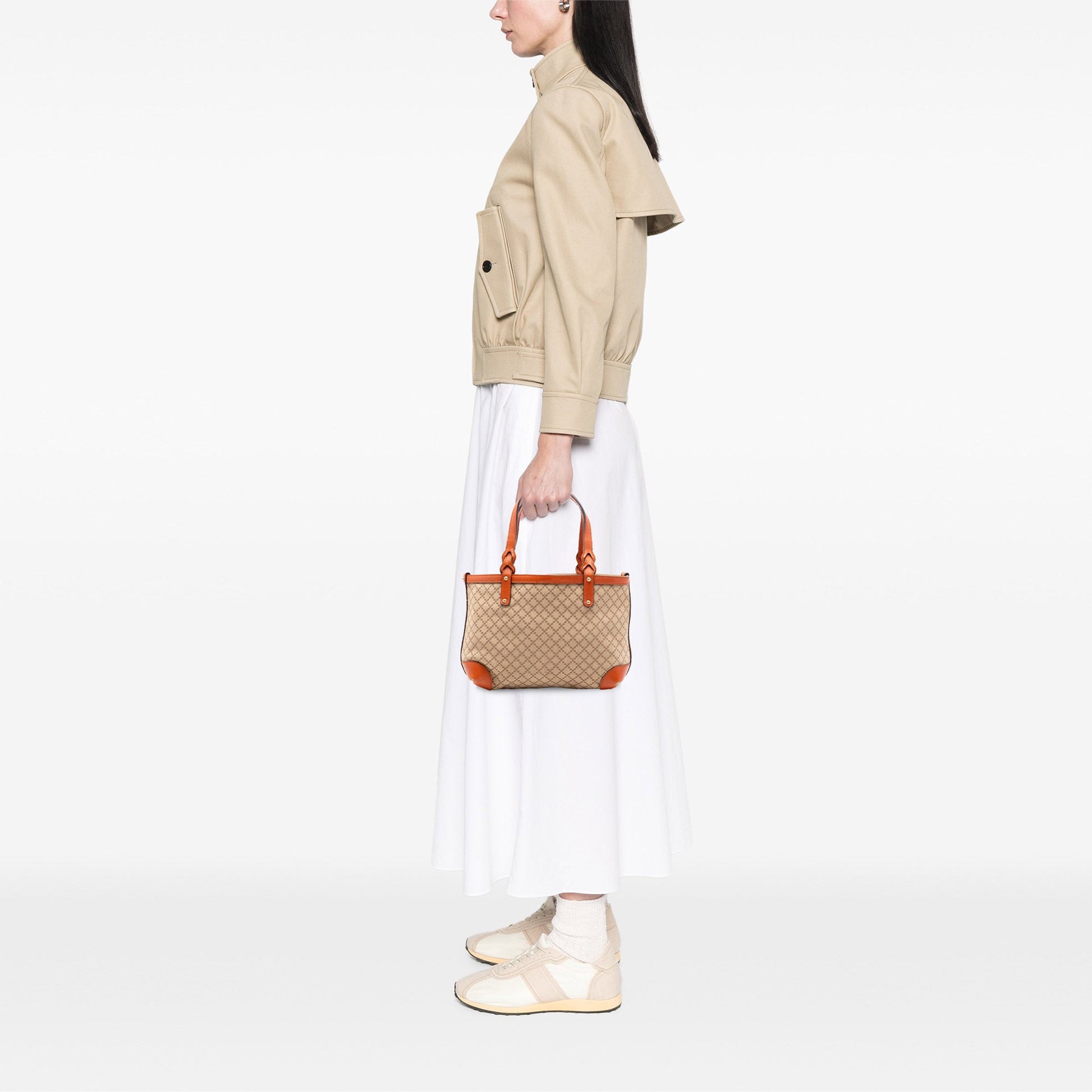 Gucci Small Diamante Canvas Craft Tote