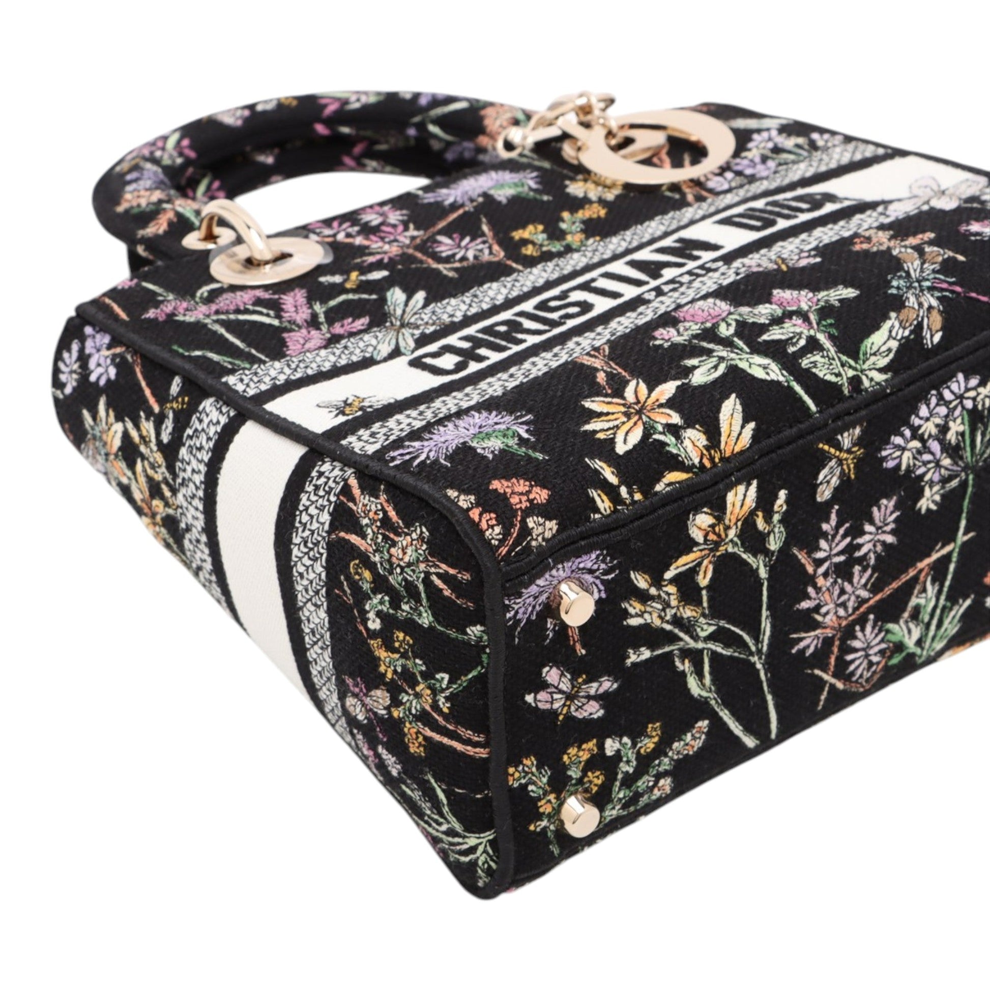 Dior Medium Embroidered Canvas Herbarium Lady D Lite