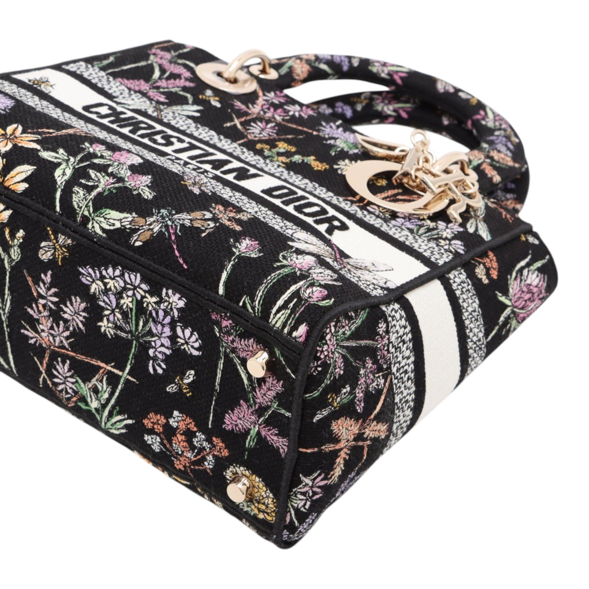 Dior Medium Embroidered Canvas Herbarium Lady D Lite