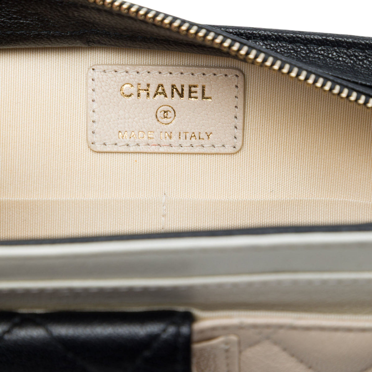 Chanel CC Tricolor Quilted Goatskin Multi Pocket Wallet On Chain — Brown