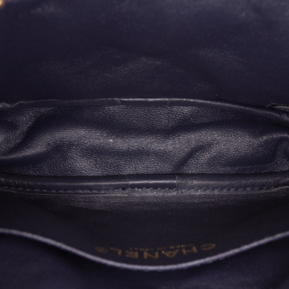 Chanel Mini Quilted Aged Calfskin Reissue Camera Bag — Blue
