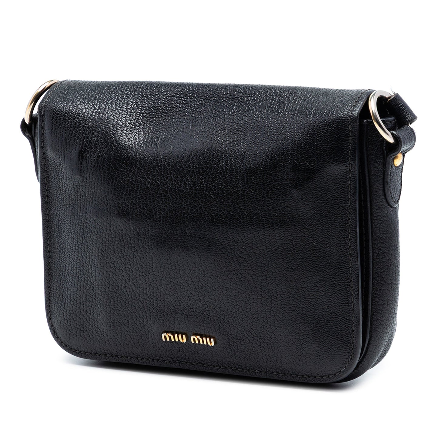 Miu Miu Goatskin Madras Crossbody