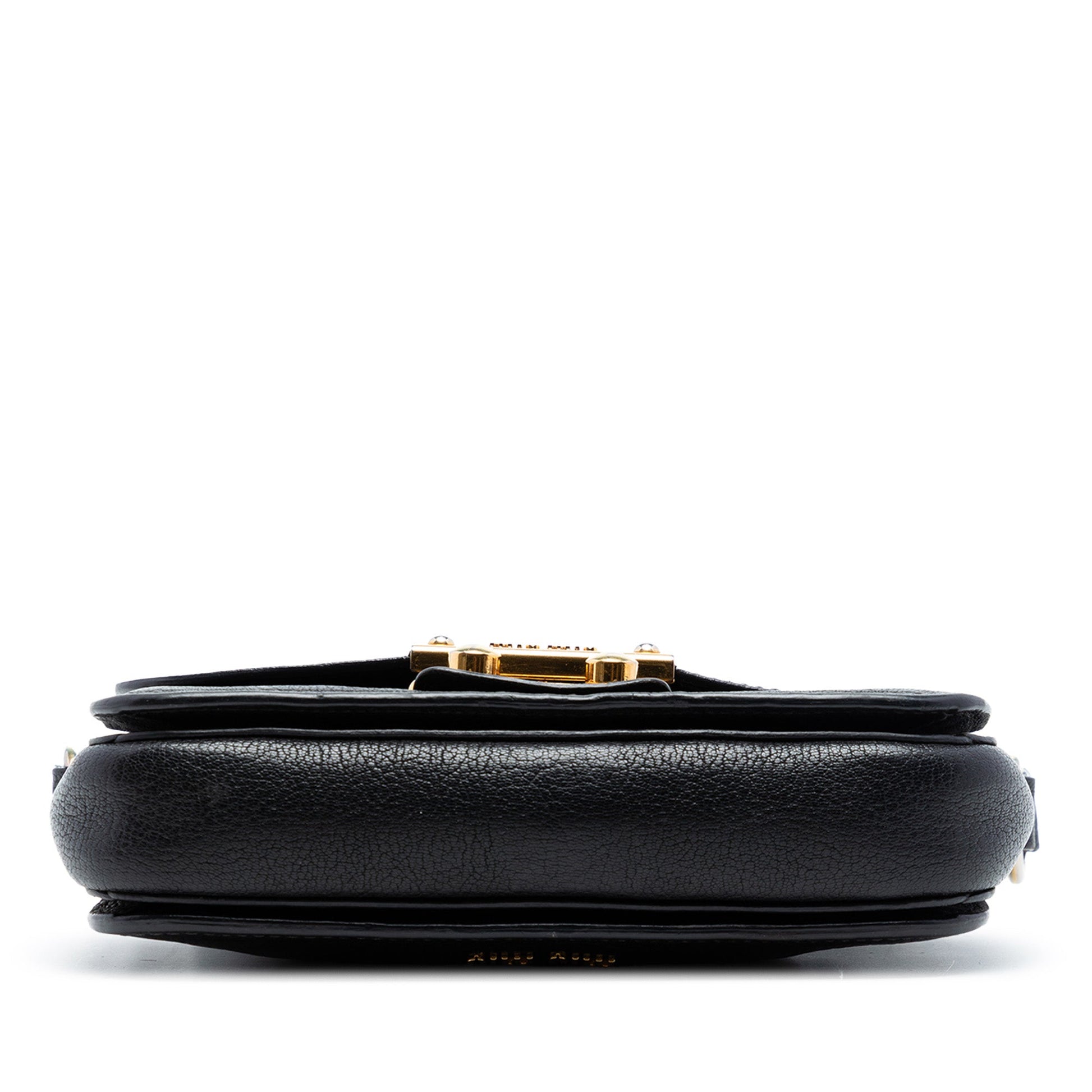 Miu Miu Goatskin Madras Crossbody