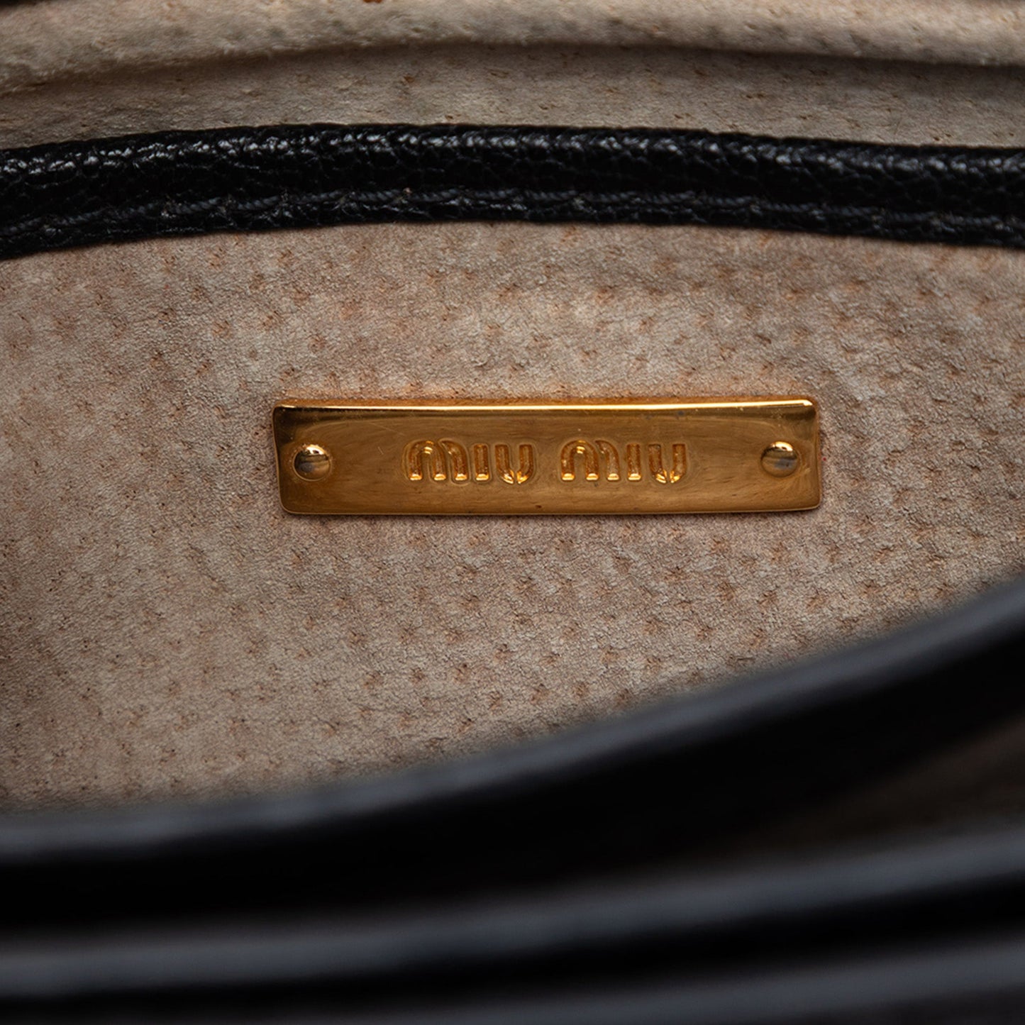 Miu Miu Goatskin Madras Crossbody