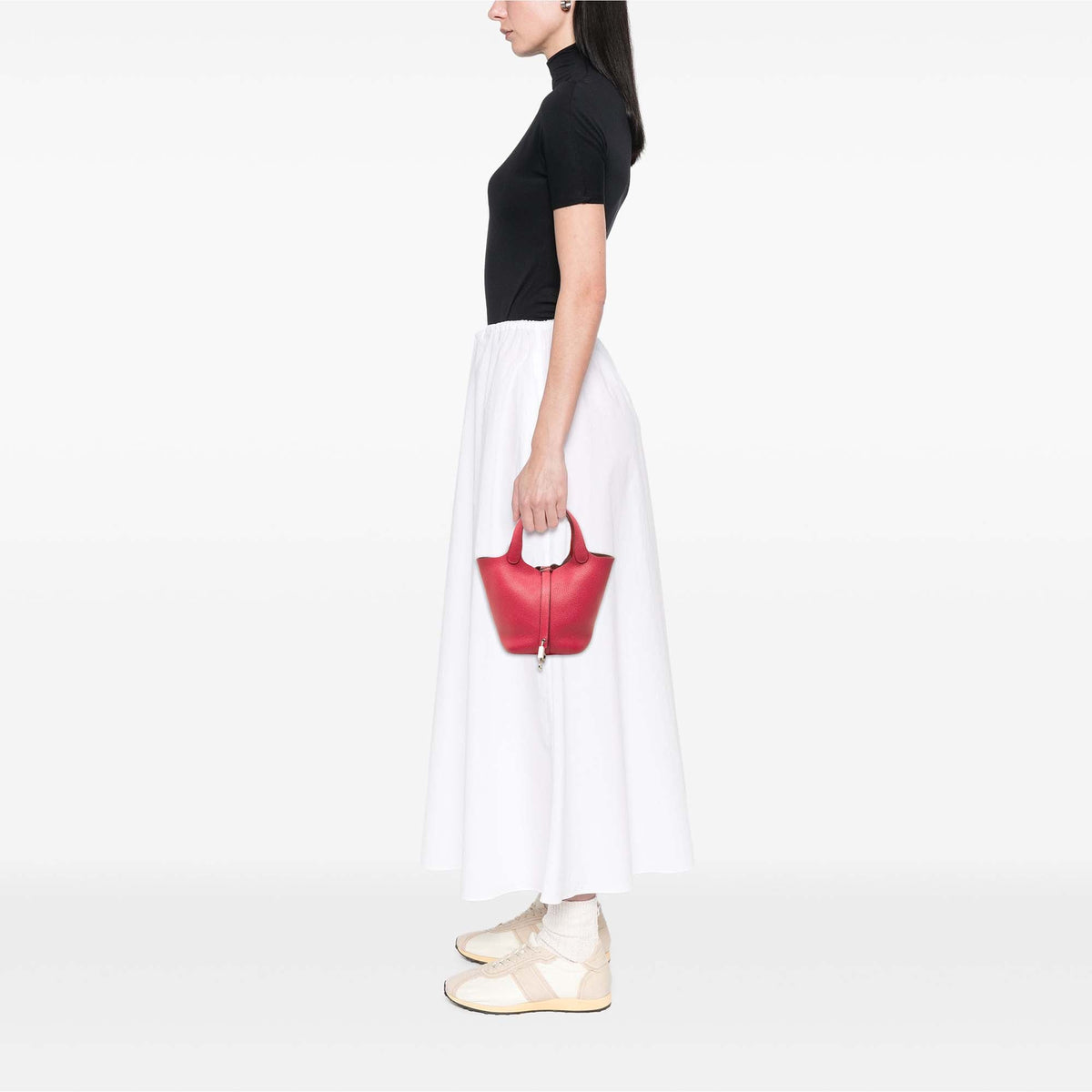 Hermès Clemence Picotin Lock 18 — Pink