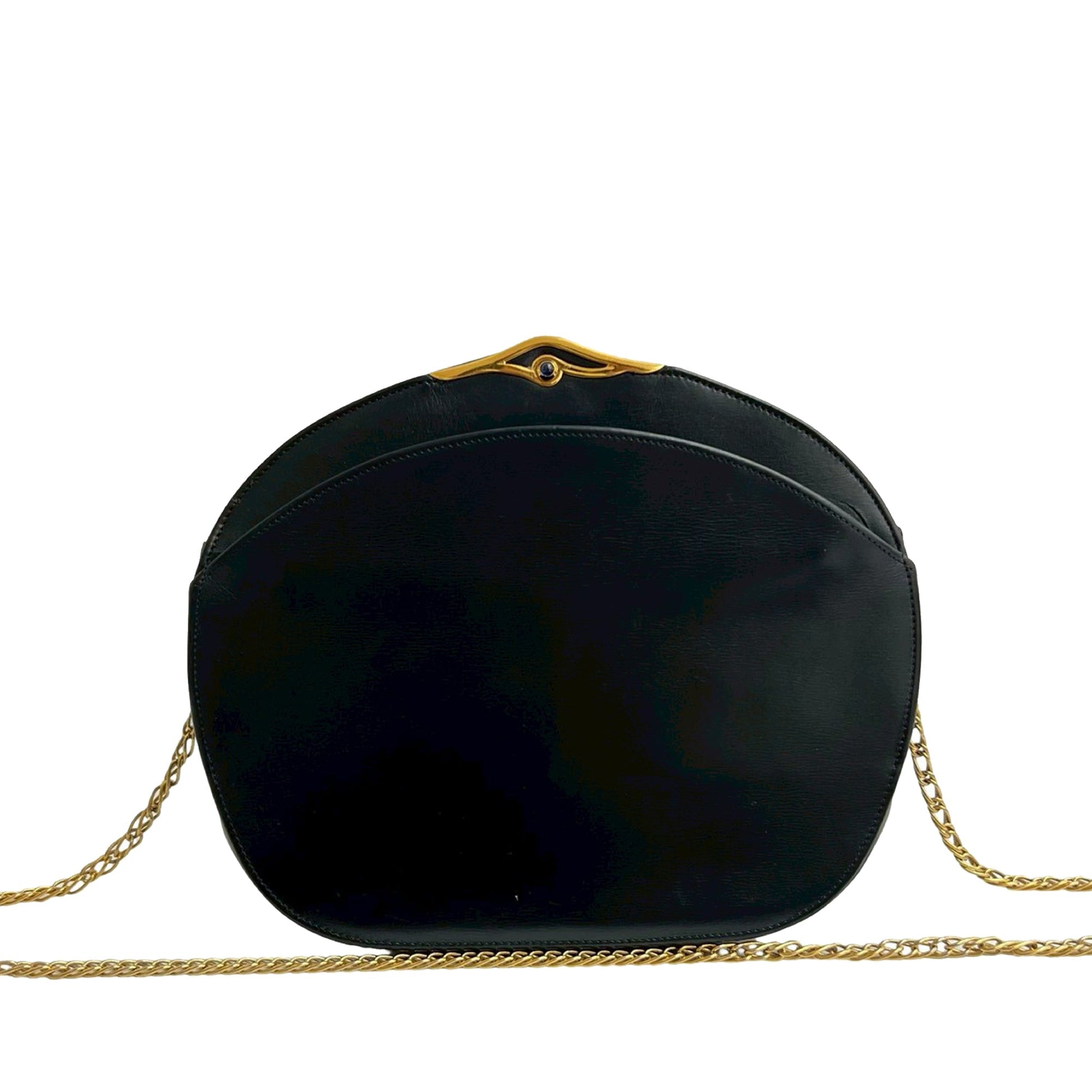 Cartier Leather Sapphire Chain Crossbody