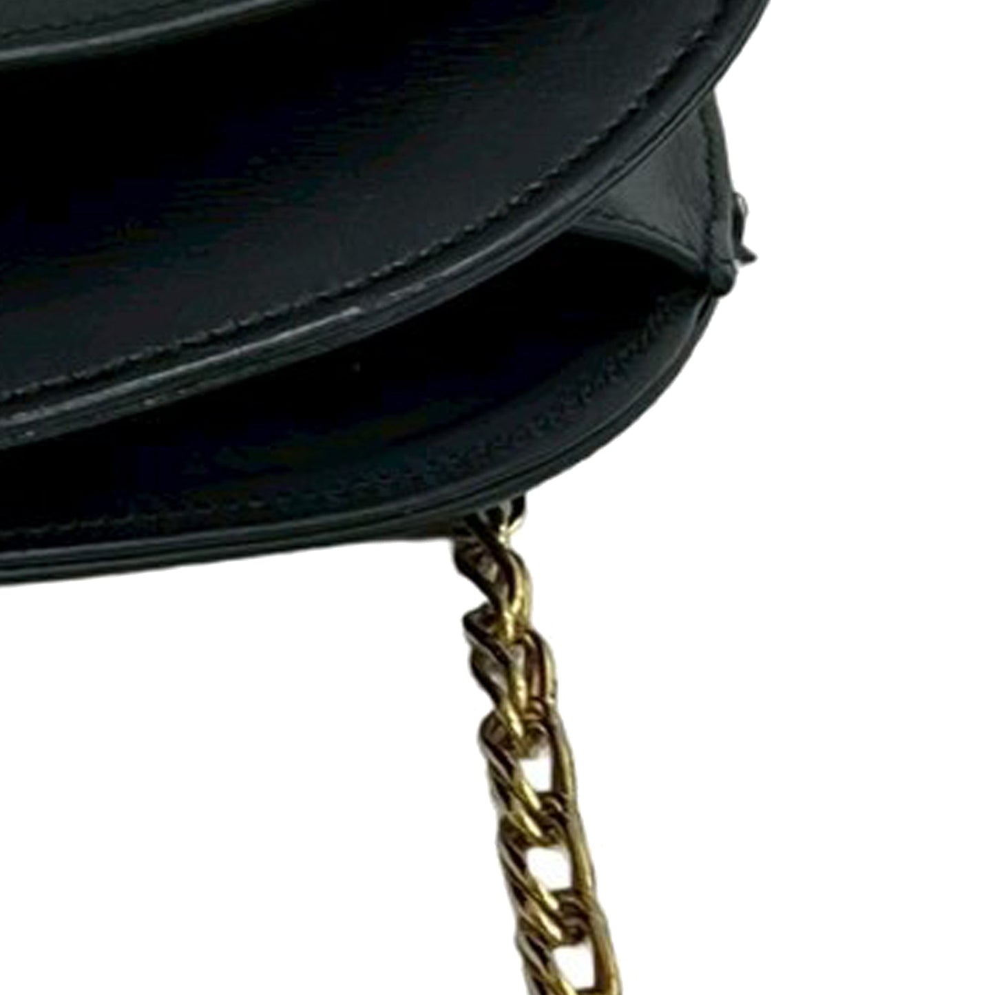 Cartier Leather Sapphire Chain Crossbody