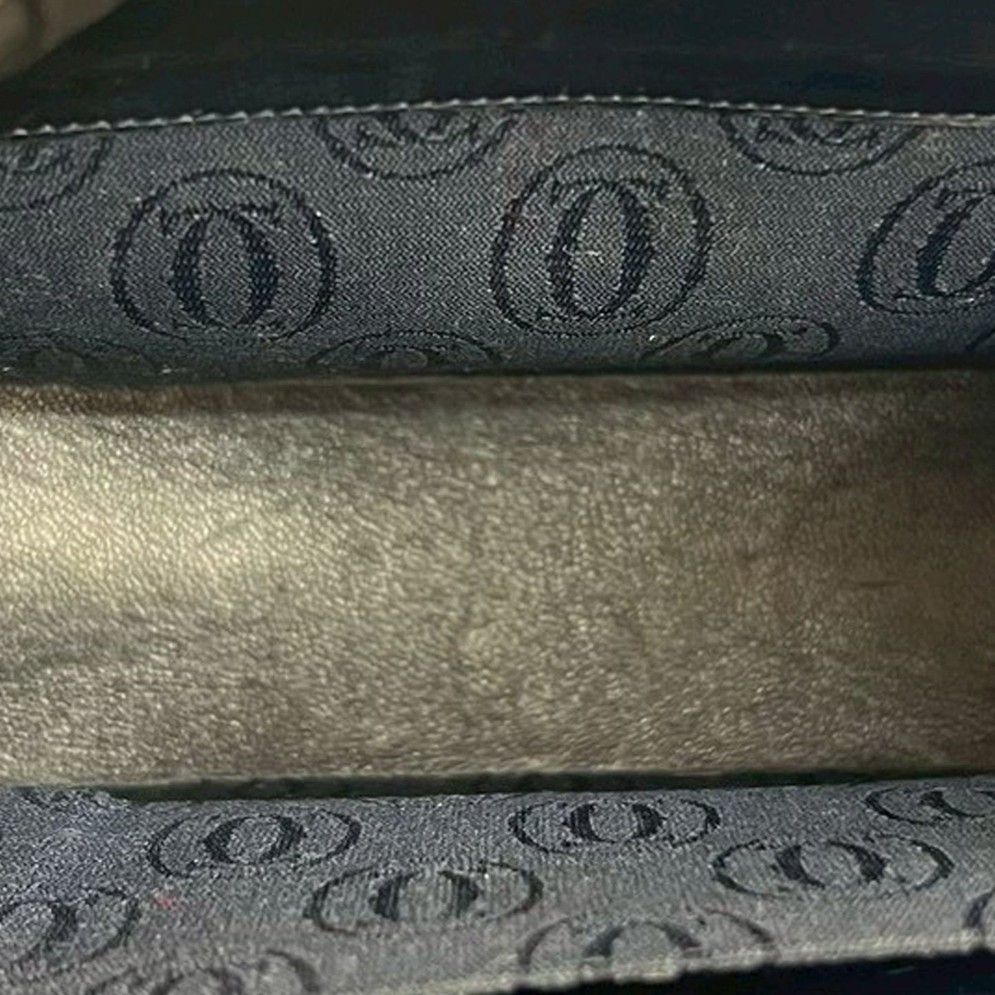 Cartier Leather Sapphire Chain Crossbody