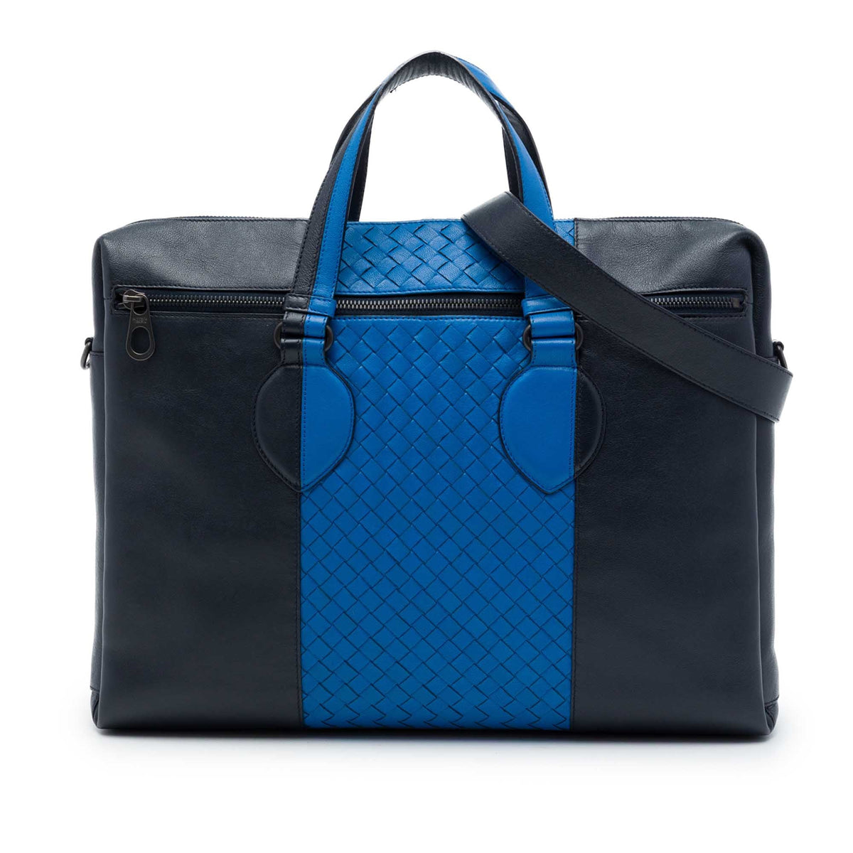 Bottega Veneta Bicolor Nappa Intrecciato Briefcase