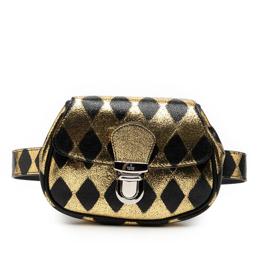 Gucci Metallic Calfskin Belt Bag