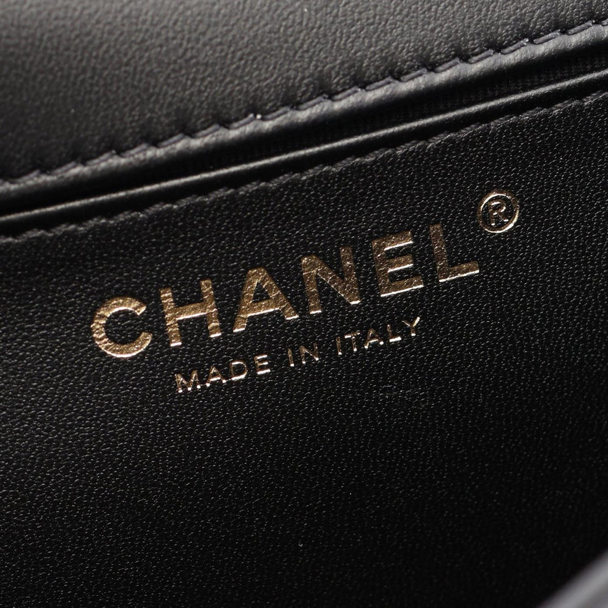 Chanel Quilted Lambskin Whipstitch Single Flap