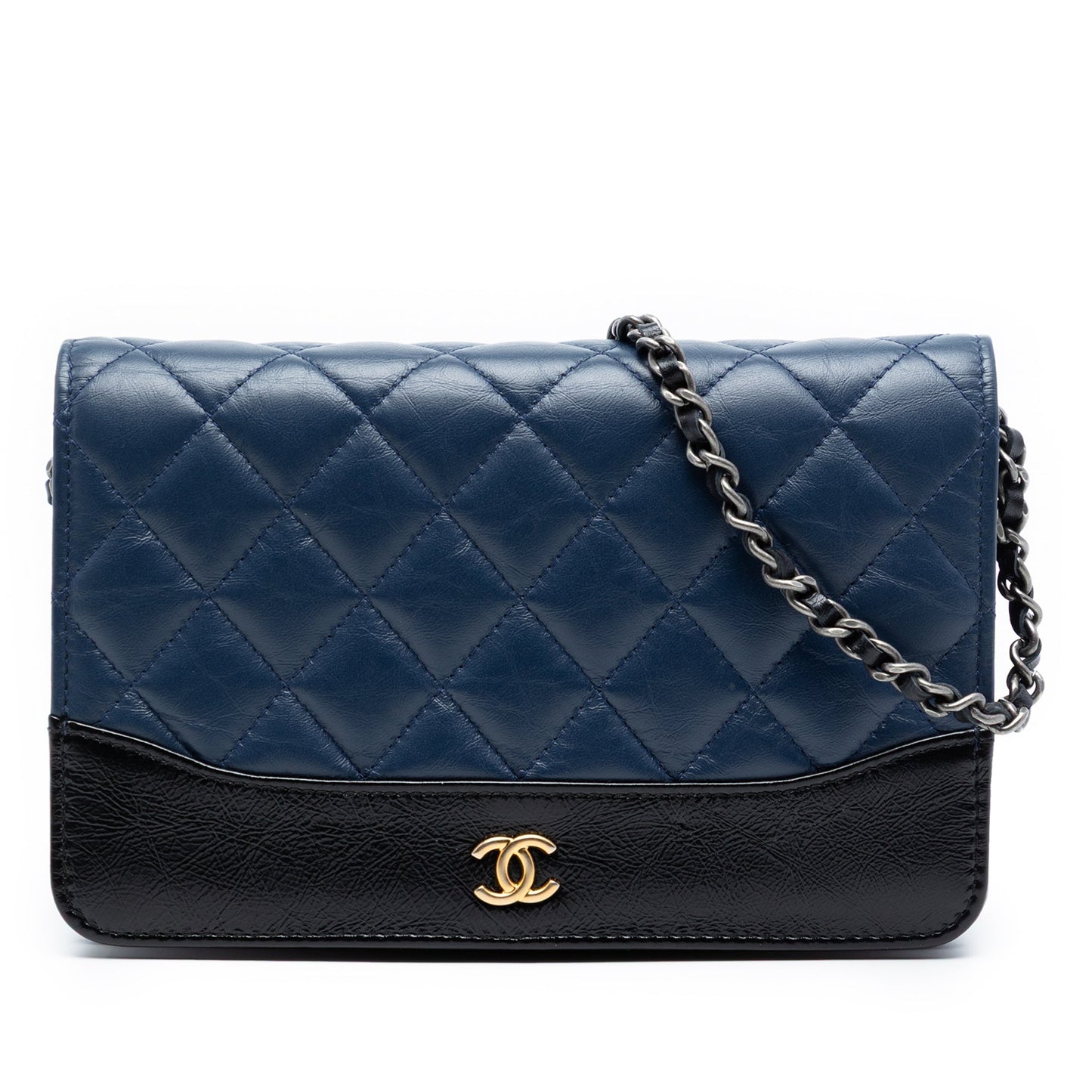 Quilted Aged Calfskin Gabrielle Wallet On Chain