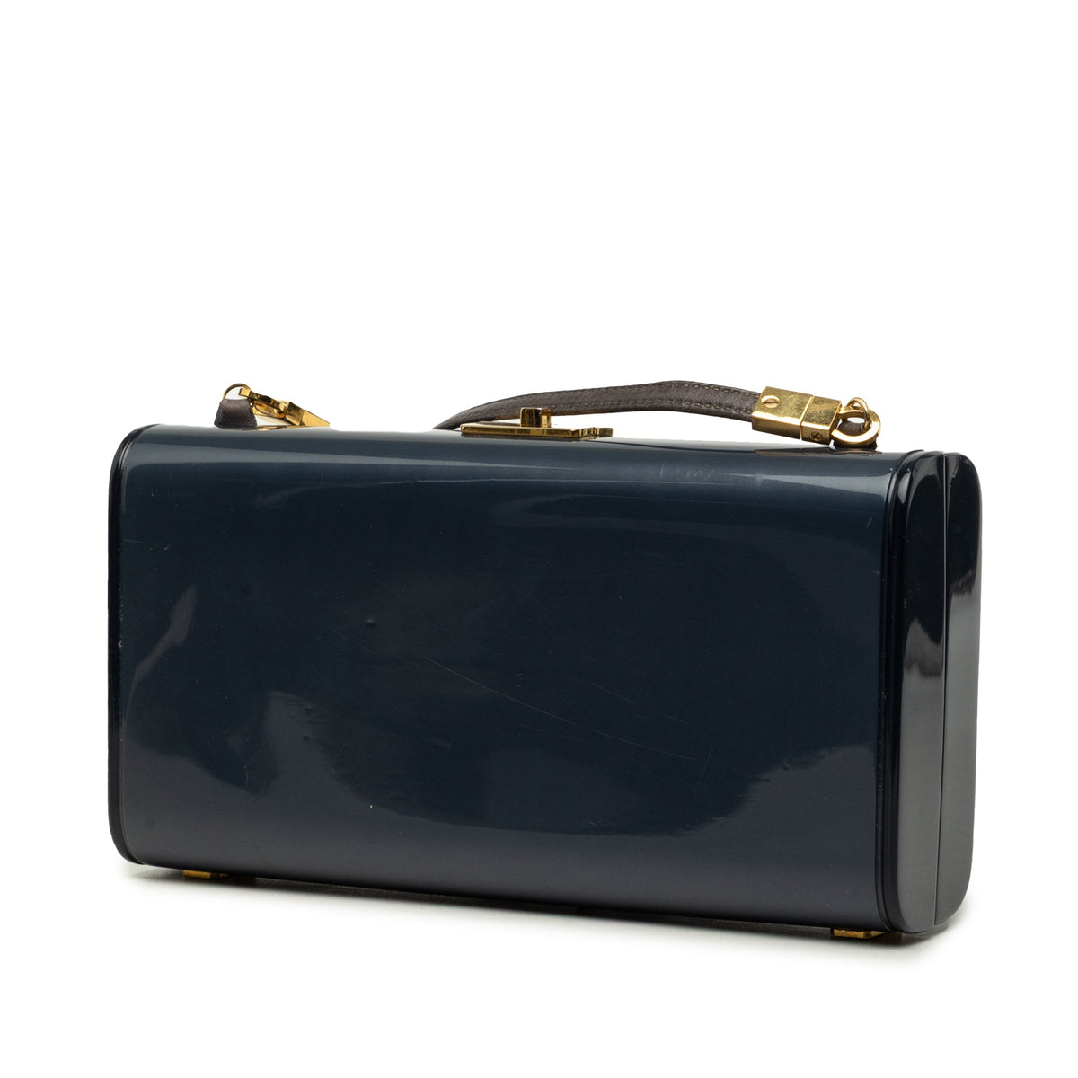 Gucci Patent Interlocking G Clasp Crossbody