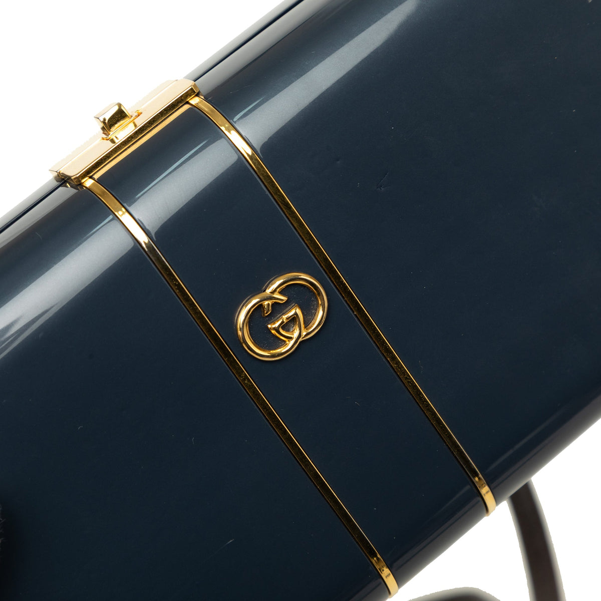 Gucci Patent Interlocking G Clasp Crossbody