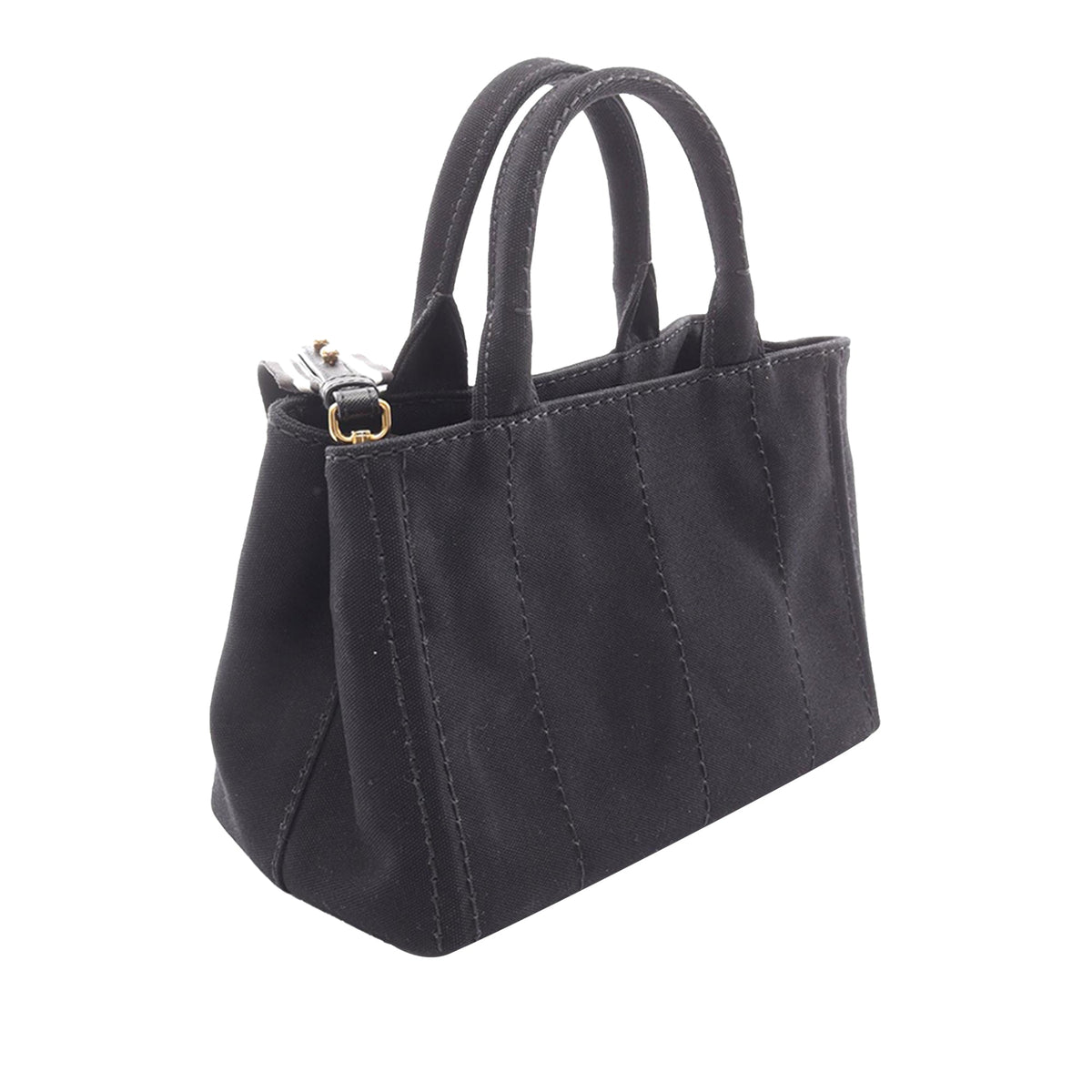 Prada Denim Canapa Logo Tote