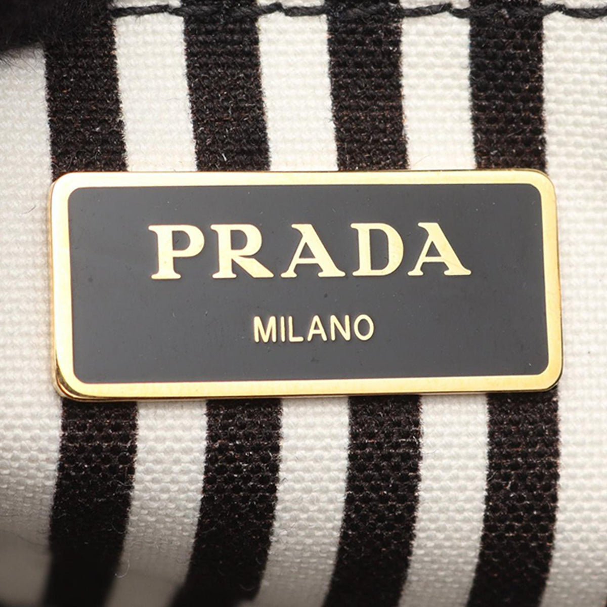 Prada Denim Canapa Logo Tote
