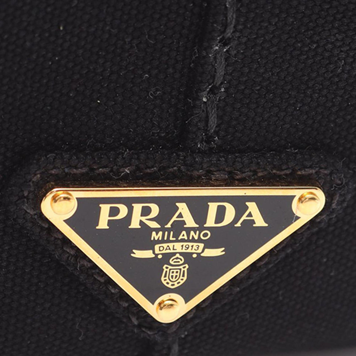 Prada Denim Canapa Logo Tote
